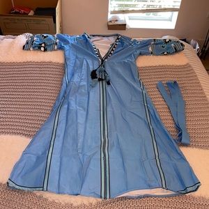 Summer kaftan / Abaya dress , blue